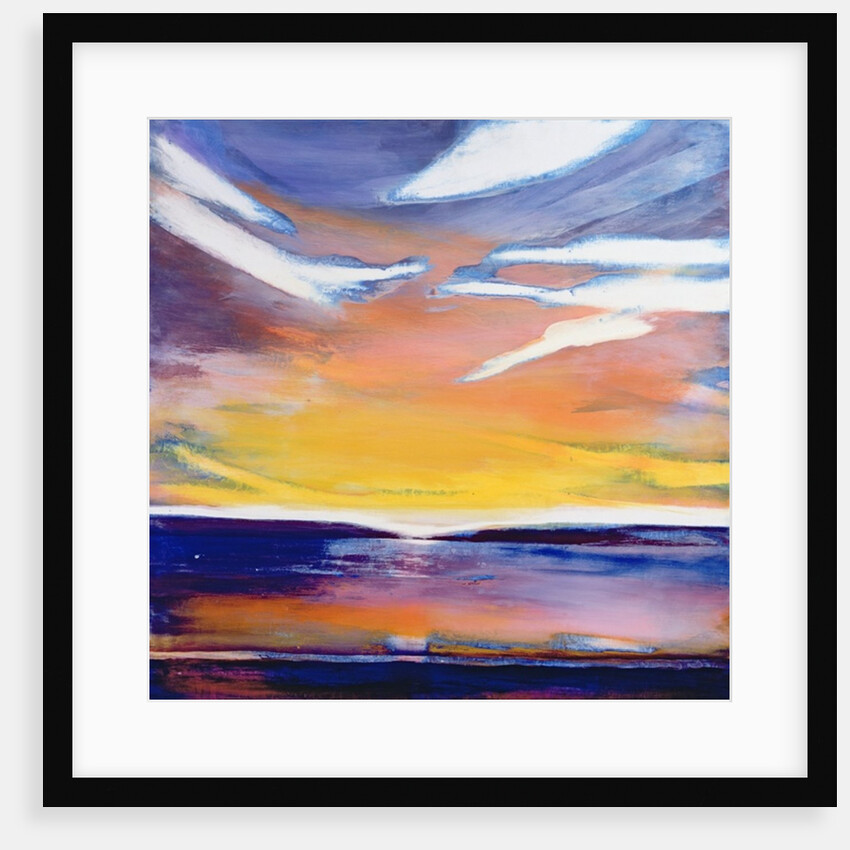 Evening seascape by Lou Gibbs