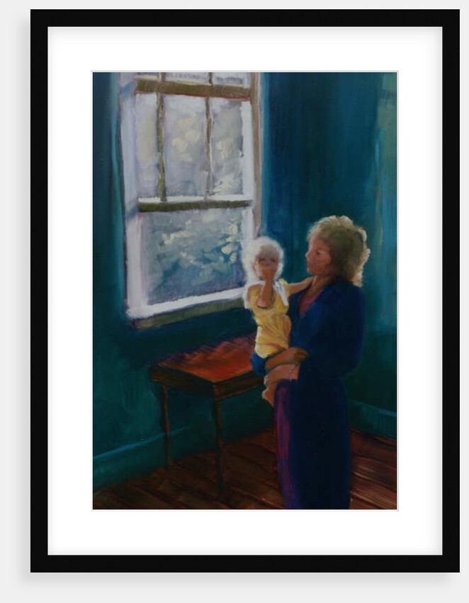 Lily and Mira, 1997 Mother and baby by Lee Campbell