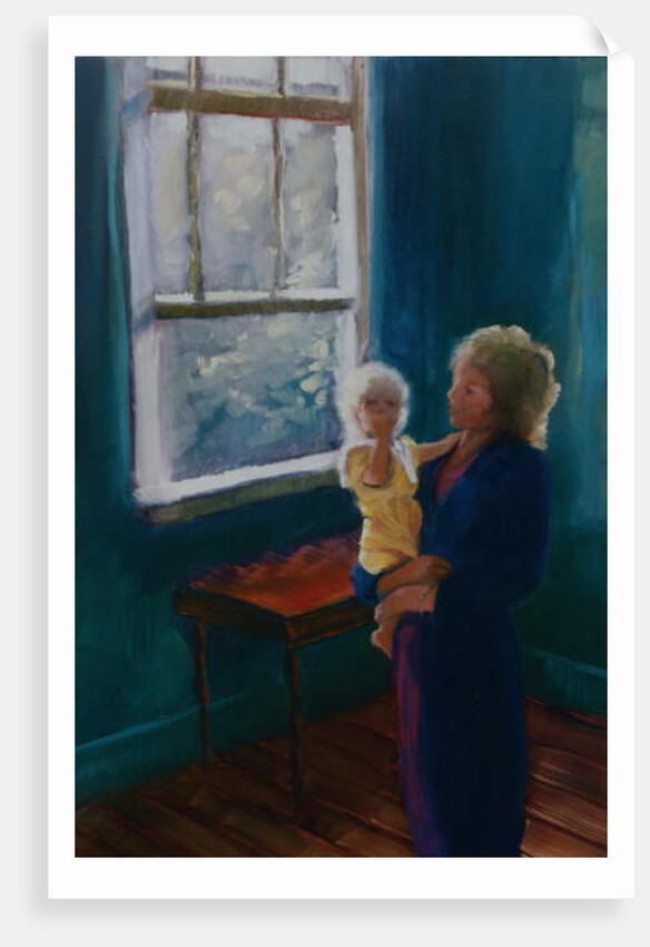 Lily and Mira, 1997 Mother and baby by Lee Campbell