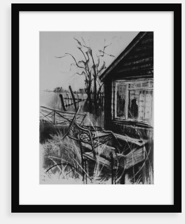 Not Forgotten, 1998 ruined shed and desk by Lee Campbell