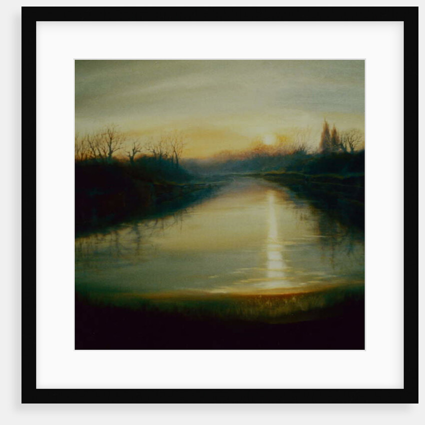 Winter Thames, 2009 Wintery river scene by Lee Campbell