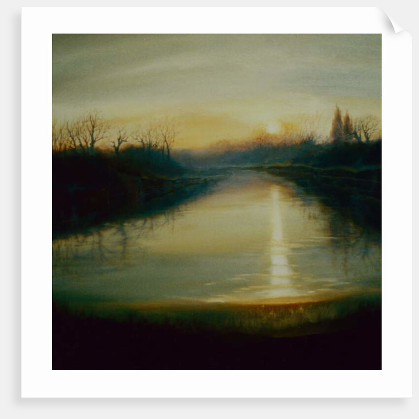 Winter Thames, 2009 Wintery river scene by Lee Campbell