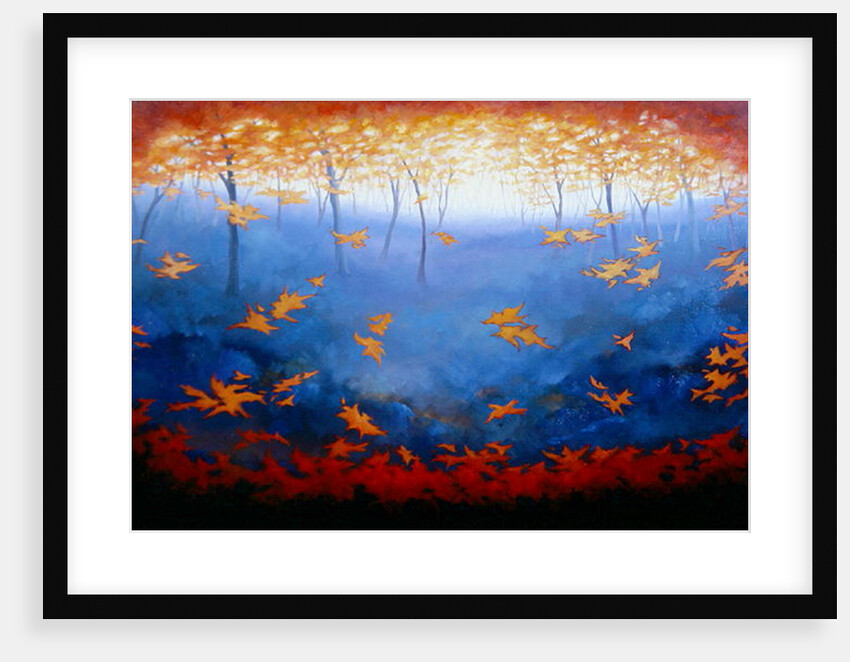 Blue and Gold, 2006 Abstract forest by Lee Campbell