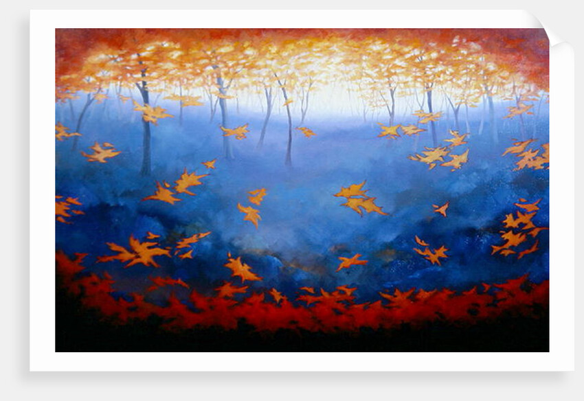 Blue and Gold, 2006 Abstract forest by Lee Campbell