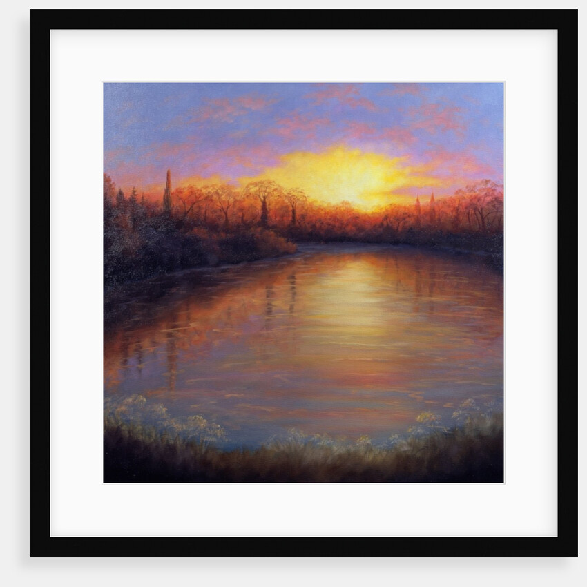 River Glow, 2006 river by Lee Campbell