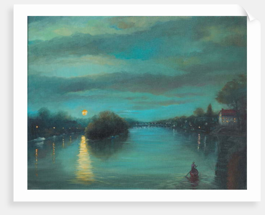 Richmond Dusk, 2017Thames from Richmond Bridge. by Lee Campbell