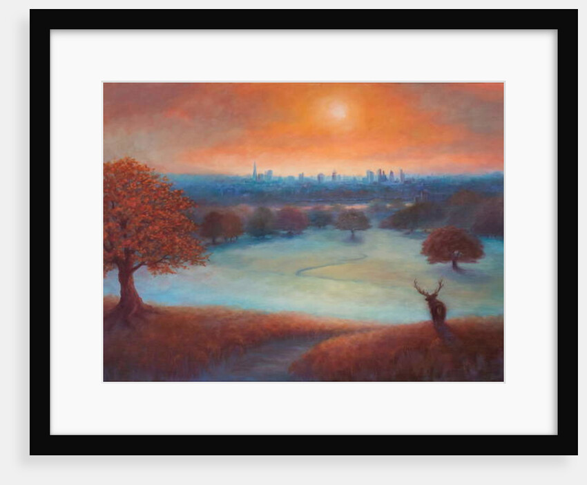 City View London from Richmond Park), 2017,Landscape by Lee Campbell