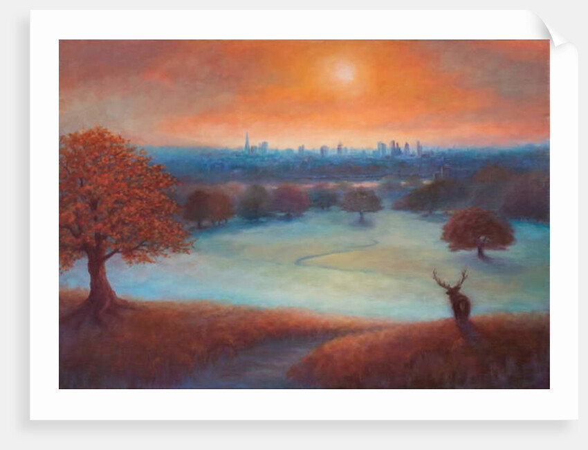 City View London from Richmond Park), 2017,Landscape by Lee Campbell