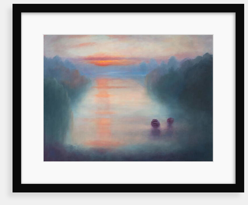 Morning Mist, 2017,Landscape, river by Lee Campbell