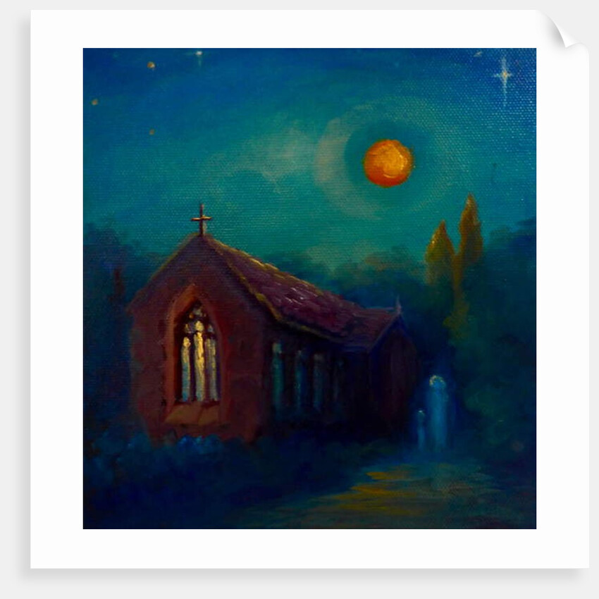 Night Moves II, 2019Architecture, church by Lee Campbell