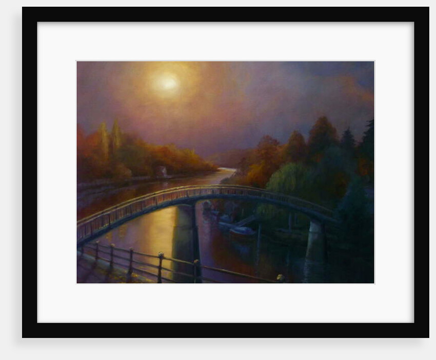 Eel Pie Dusk 2013 Eel Pie Island bridge by Lee Campbell