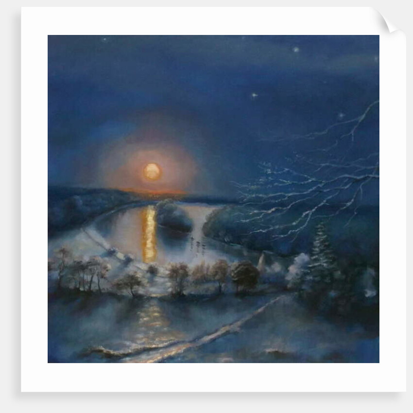 Frozen Blue 2011 Landscape Winter by Lee Campbell