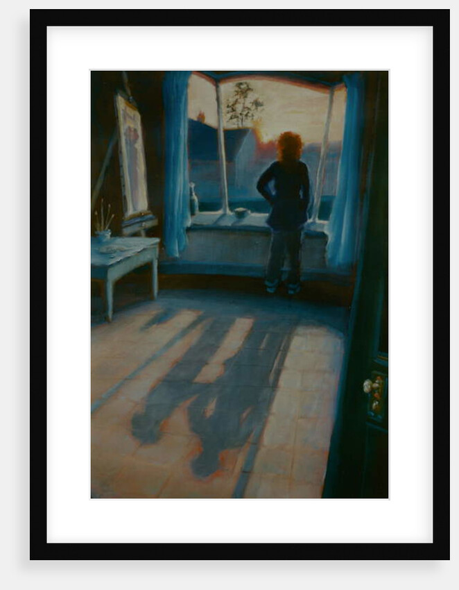 Never Alone, 2002 Figure with ghost, interior by Lee Campbell