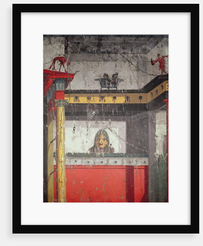 Interior wall with illusionistic painting, 25 BC - AD 25 by Roman Roman