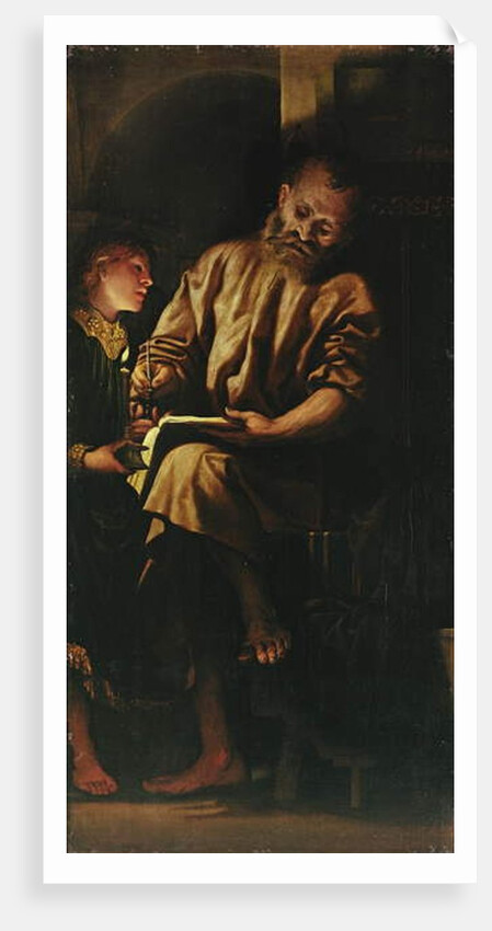 St. Matthew and the Angel by Girolamo Romanino