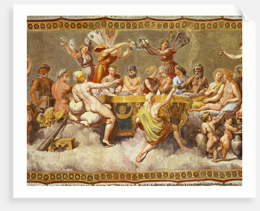The Banquet of the Gods, ceiling painting of the Courtship and Marriage of Cupid and Psyche by Raphael