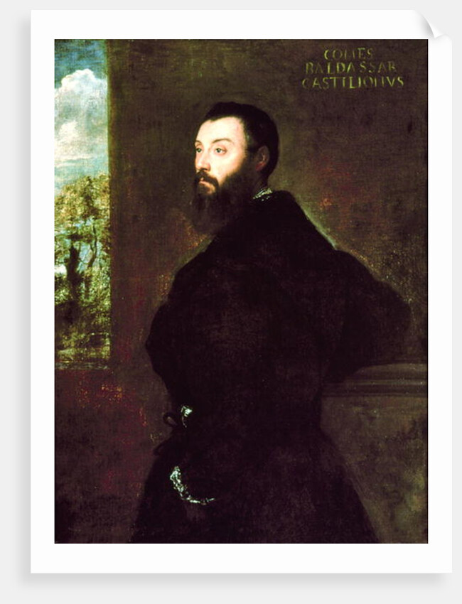 Portrait of Baldassare Castiglione 1523 by Titian (c.1488-1576)