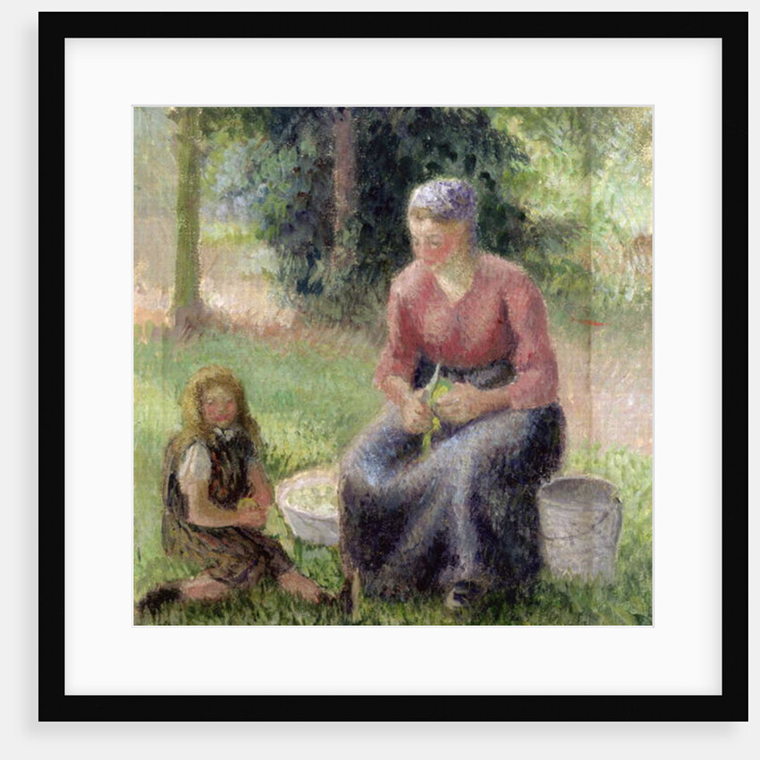 Peasant Woman and her Little Girl, c.1893 by Camille Pissarro