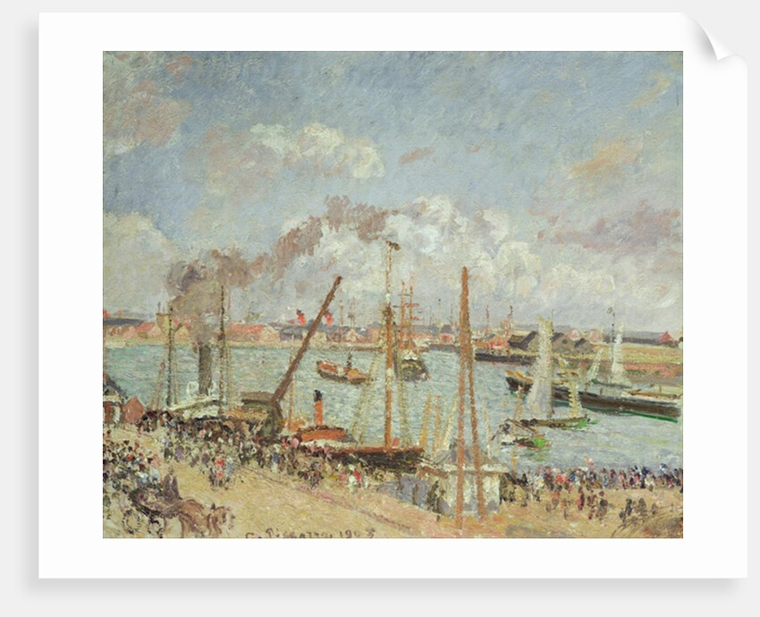 The Port of Le Havre, Afternoon, Sun, 1903 by Camille Pissarro