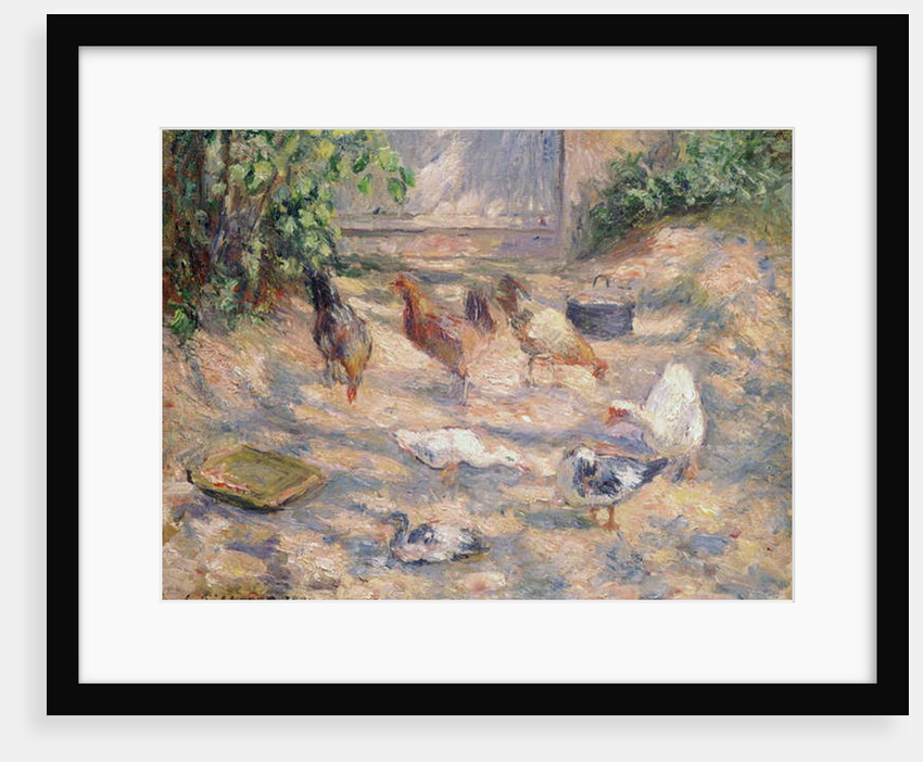 Farmyard at Pontoise, 1877 by Camille Pissarro