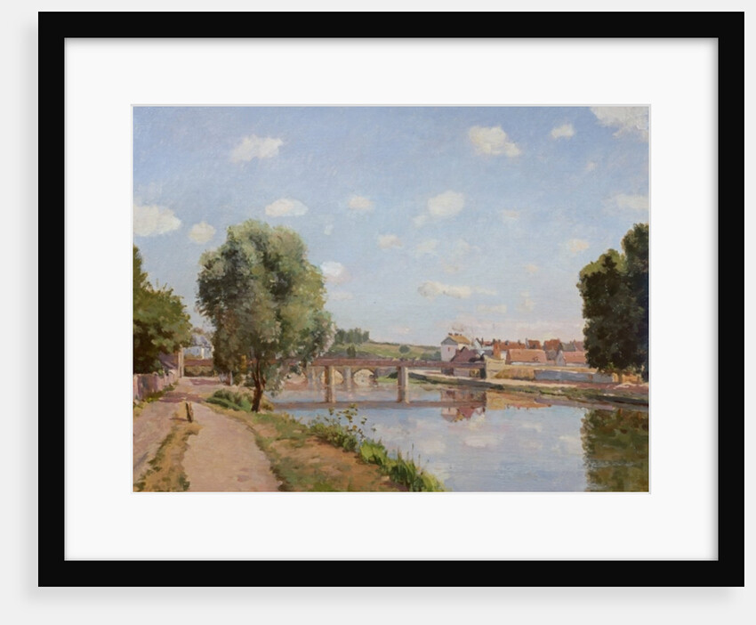 The Railway Bridge, Pontoise, 1873 by Camille Pissarro