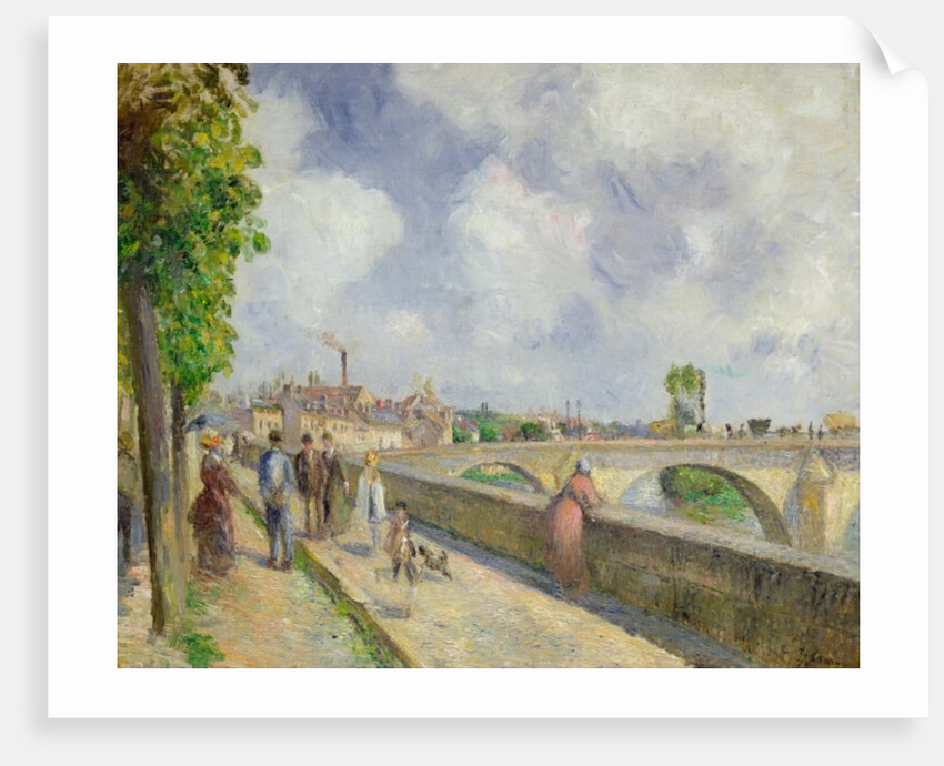 The Bridge at Pontoise, 1878 by Camille Pissarro