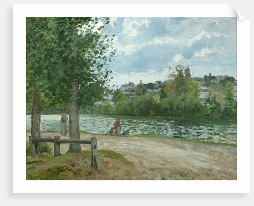 The Banks of the Oise at Pontoise, 1870 by Camille Pissarro
