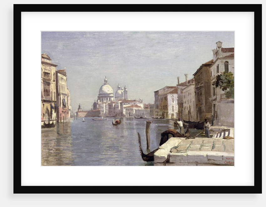 Venice - View of Campo della Carita looking towards the Dome of the Salute, 1834 by Jean Baptiste Camille Corot