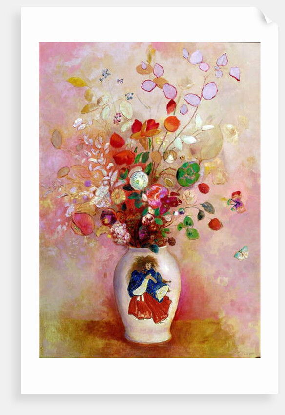 Bouquet of Flowers in a Japanese Vase, c.1905-08 by Odilon Redon