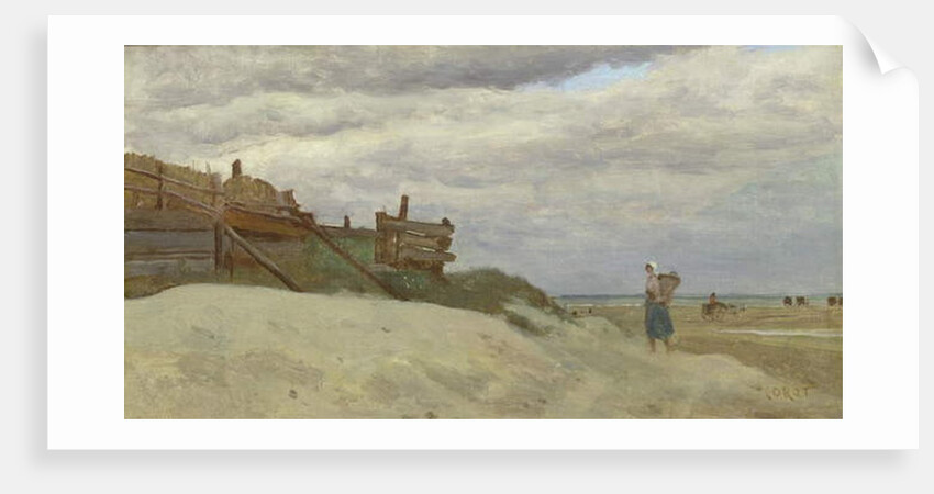 The Beach at Dunkirk, 1857 by Jean Baptiste Camille Corot