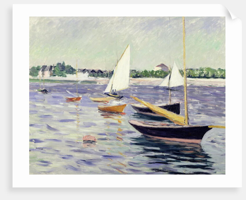 Sailing Boats at Argenteuil, 1891 by Gustave Caillebotte