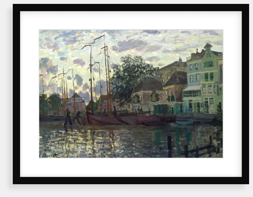 The Dam at Zaandam, Evening, 1871 by Claude Monet