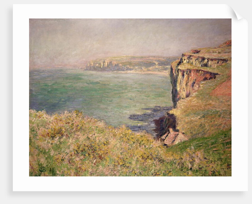 Cliff at Varengeville, 1882 by Claude Monet