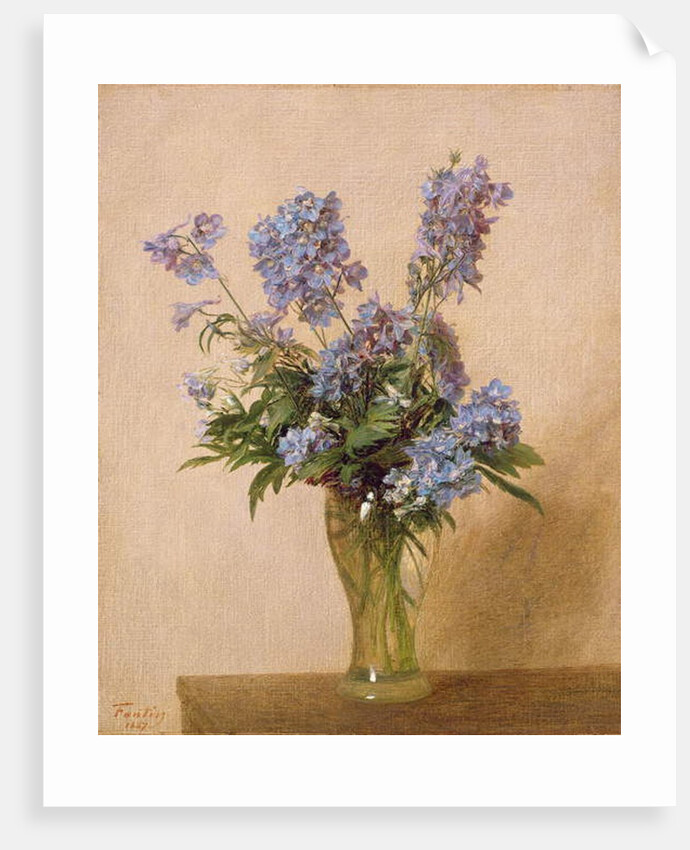 Vase of Columbines, 1887 by Ignace Henri Jean Fantin-Latour