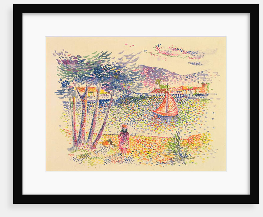 Sailing Boats at the Seaside by Henri-Edmond Cross