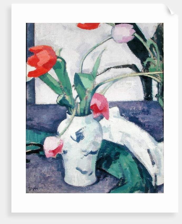 Still Life: Tulips in a Chinese Vase, 1924 by Samuel John Peploe