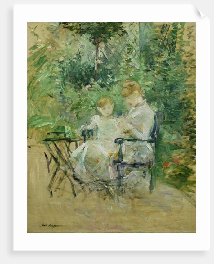 In the Garden, c.1885 by Berthe Morisot