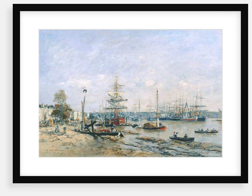 Bordeaux - Quay and Port, 1874 by Eugene Louis Boudin