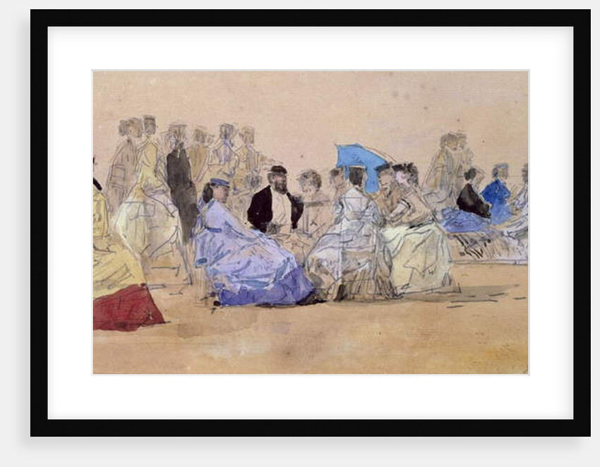 The Beach at Trouville, 1866 by Eugene Louis Boudin