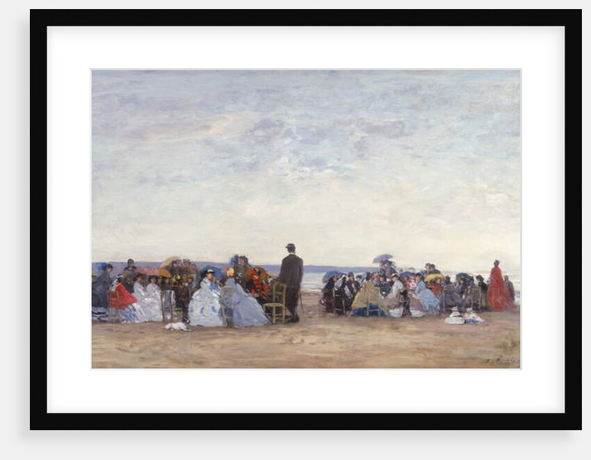 Beach Scene near Trouville, c.1863-66 by Eugene Louis Boudin