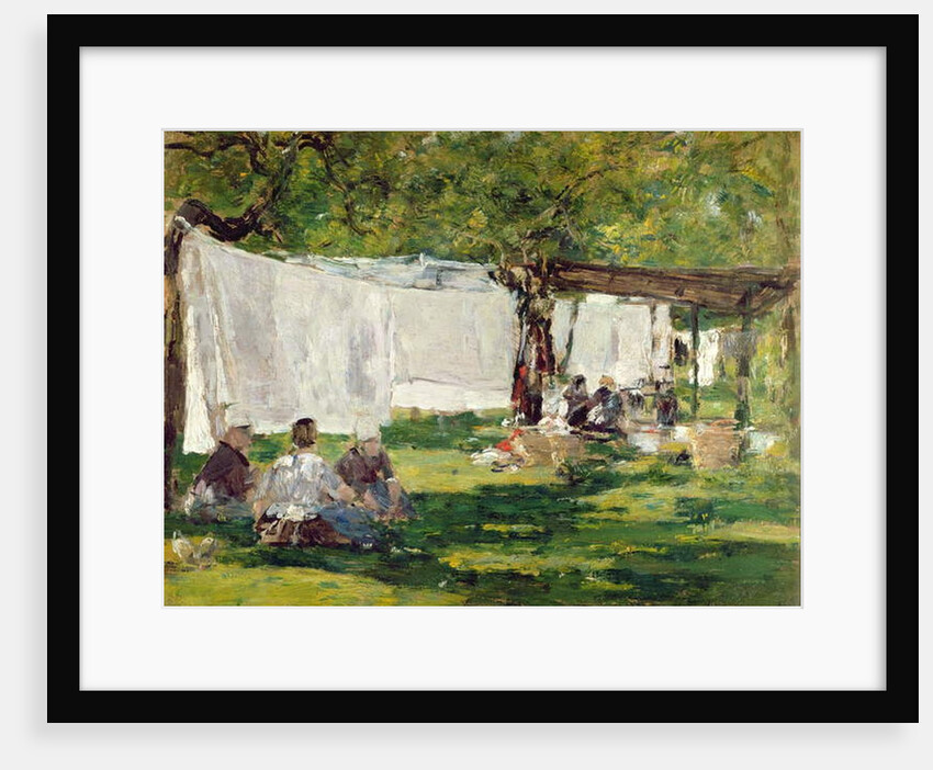 The Laundry at St. Simeon, Honfleur by Eugene Louis Boudin