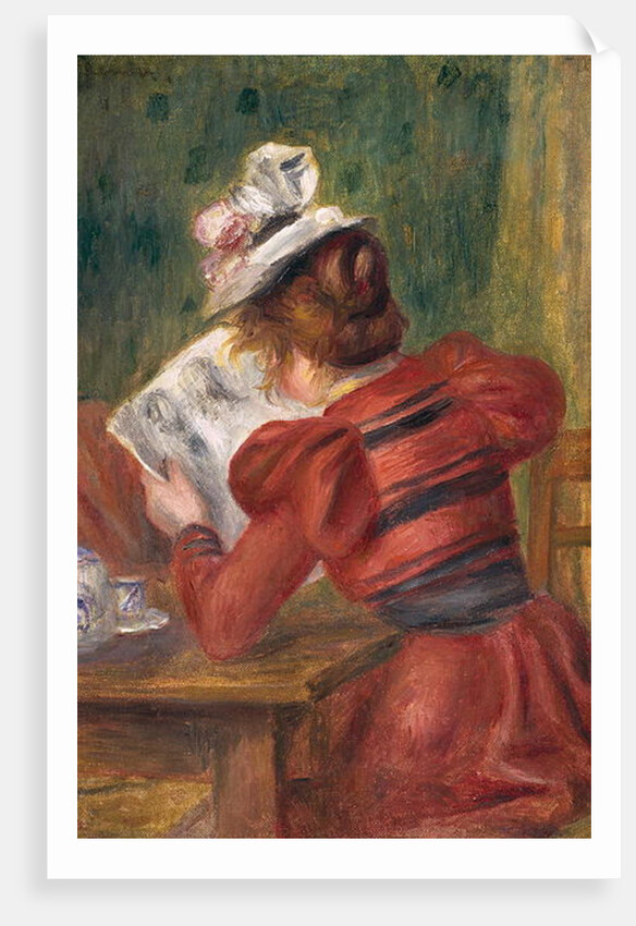 Young Girl Reading, 1897 by Pierre Auguste Renoir