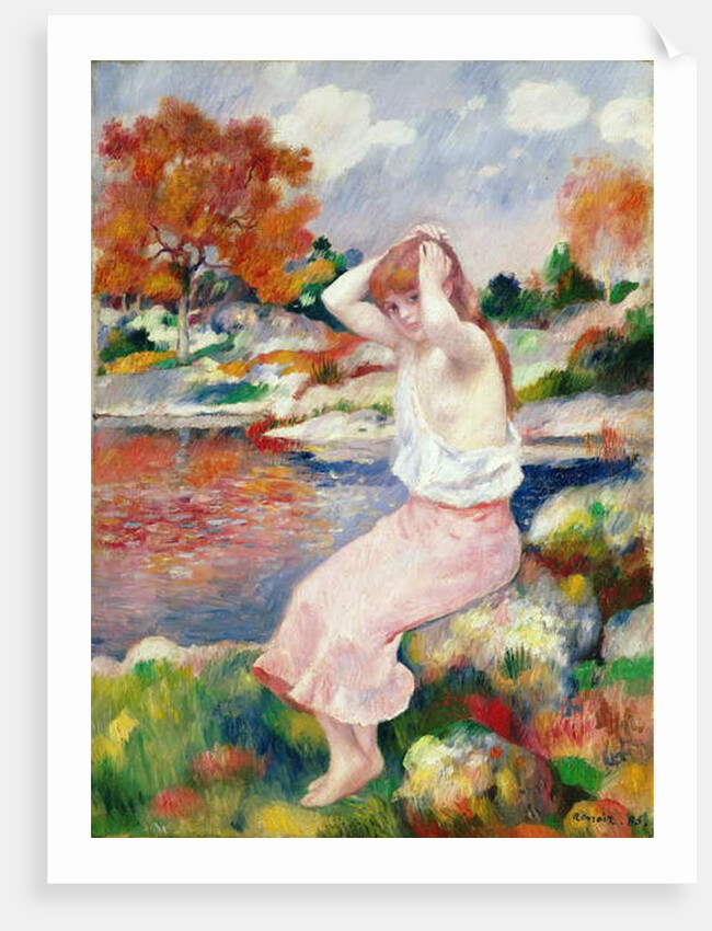 Bather, 1885 by Pierre Auguste Renoir