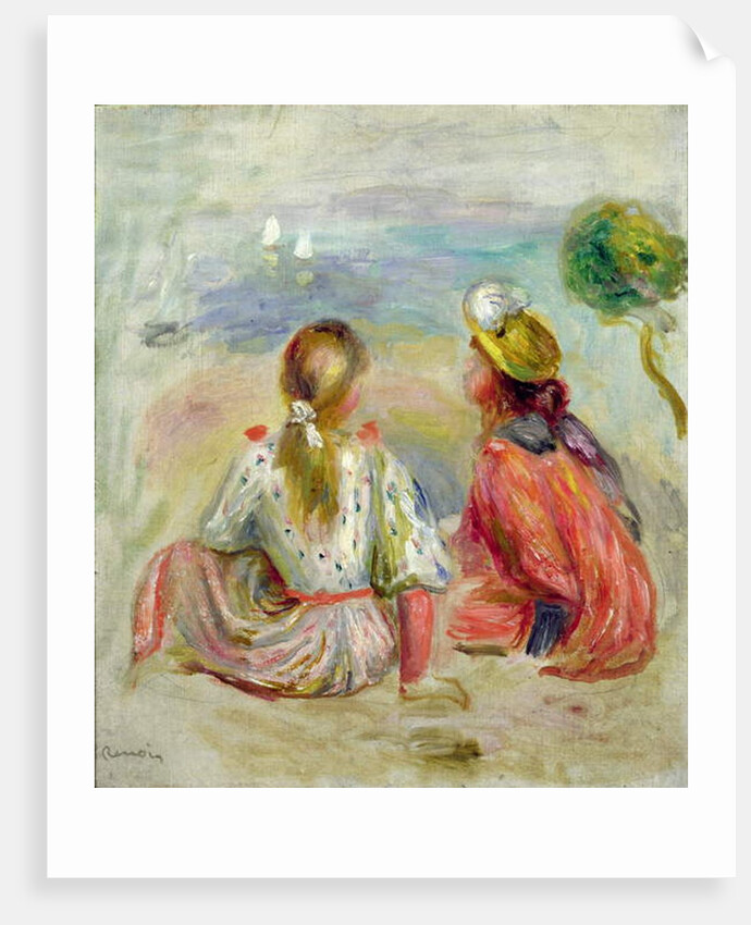 Young Girls on the Beach, c.1898 by Pierre Auguste Renoir