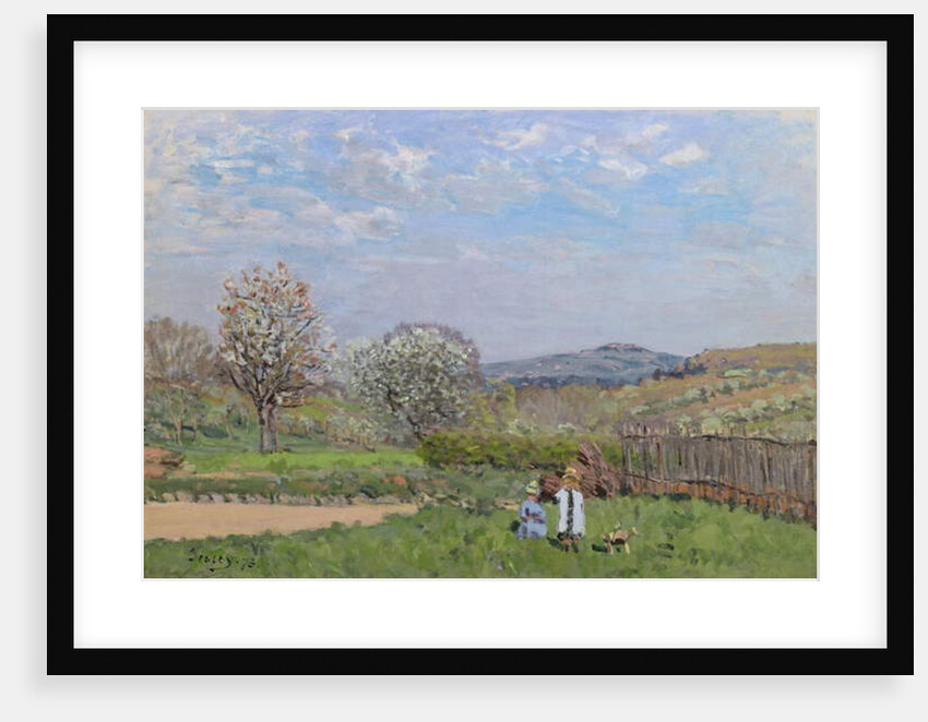 Children playing in the Meadow by Alfred Sisley
