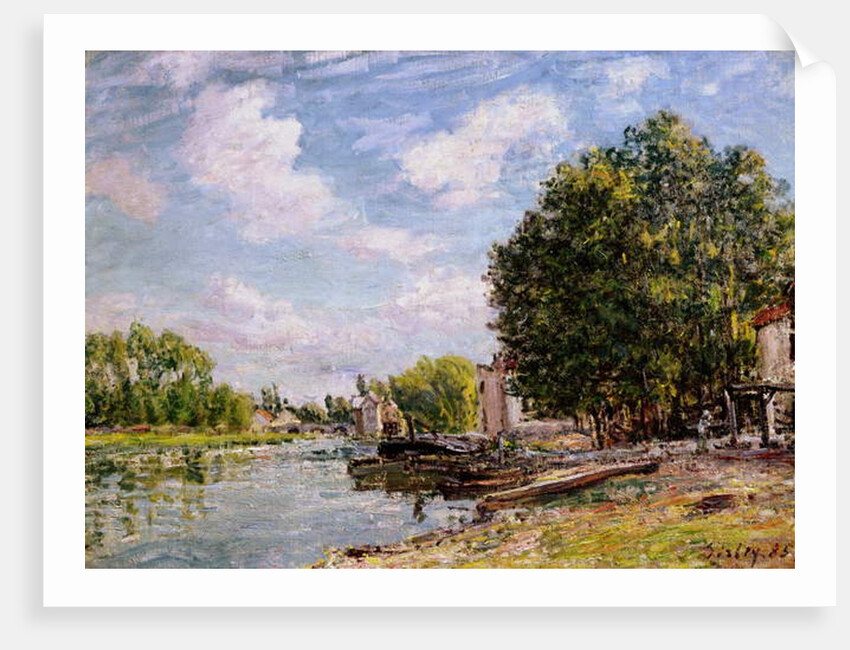 Moret-sur-Loing, 1885 by Alfred Sisley