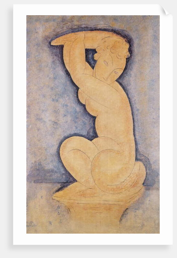Caryatid, 1914 by Amedeo Modigliani
