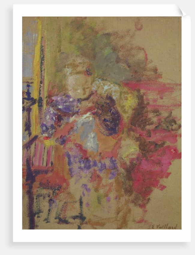 Madame Vuillard Sewing, c.1905 by Edouard Vuillard