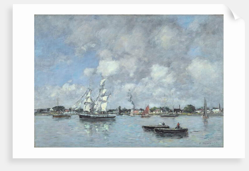 Bordeaux, Boats on the Garonne, 1876 by Eugene Louis Boudin