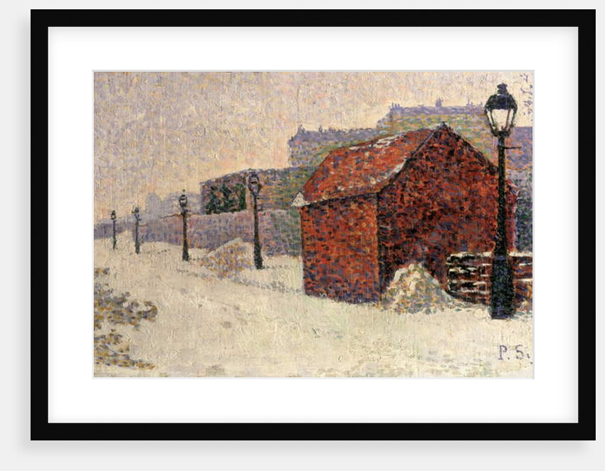 Snow, Butte Montmartre, 1887 by Paul Signac